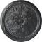 Ekena Millwork Luton Ceiling Medallion (Fits Canopies up to 3 1/2"), Hand-Painted Pewter, 21"OD x 2"P CM21LUPES - alternate 1